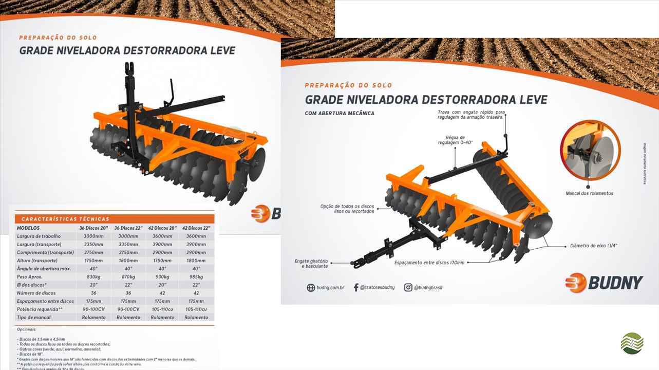 IMPLEMENTOS AGRICOLAS GRADE NIVELADORA NIVELADORA 36 DISCOS Agropec Implementos Agrícolas CRUZ MACHADO PARANÁ PR