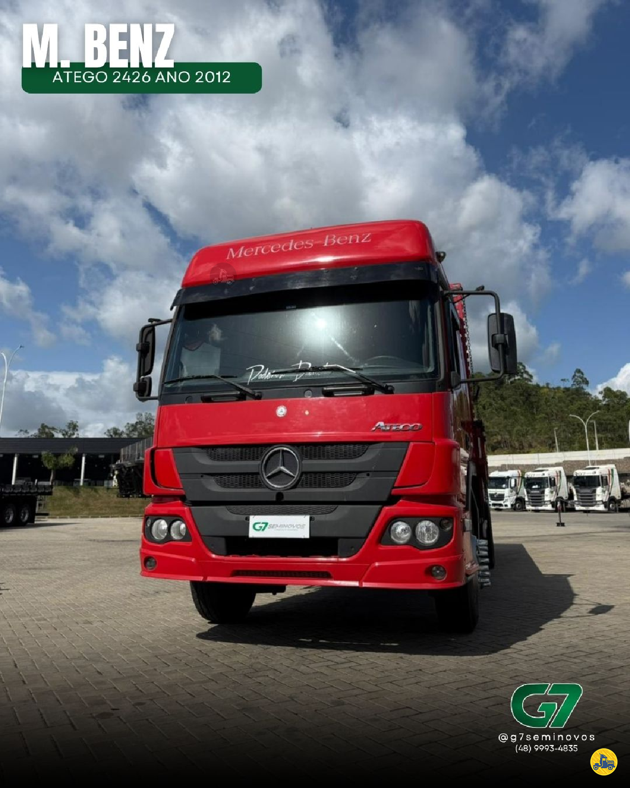 CAMINHAO MERCEDES-BENZ MB 2426 Carga Seca Truck 6x2 G7 Seminovos TUBARAO SANTA CATARINA SC