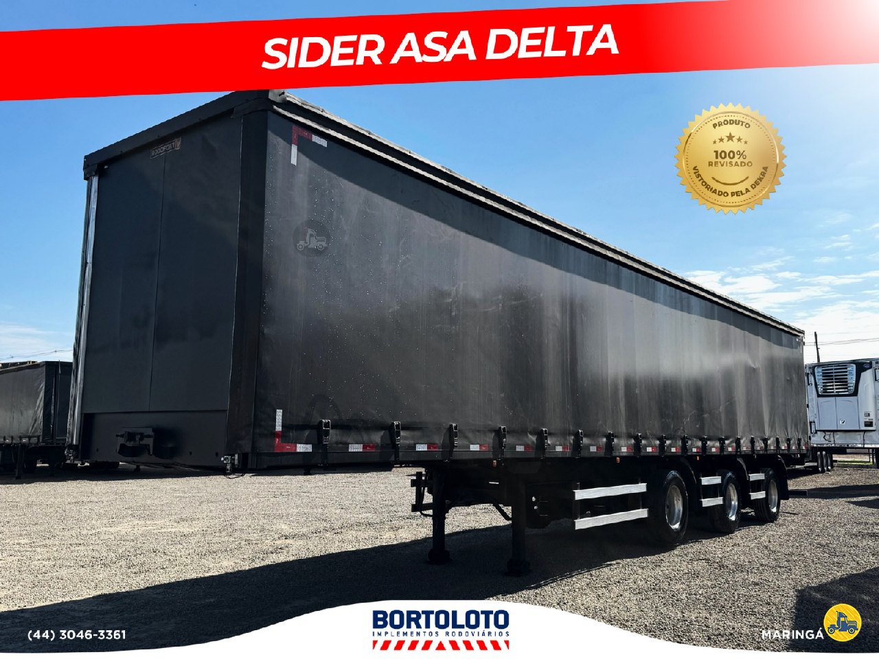 CARRETA SEMI-REBOQUE BAU SIDER Reta Bortoloto Implementos - Ibiporã MARINGA PARANÁ PR