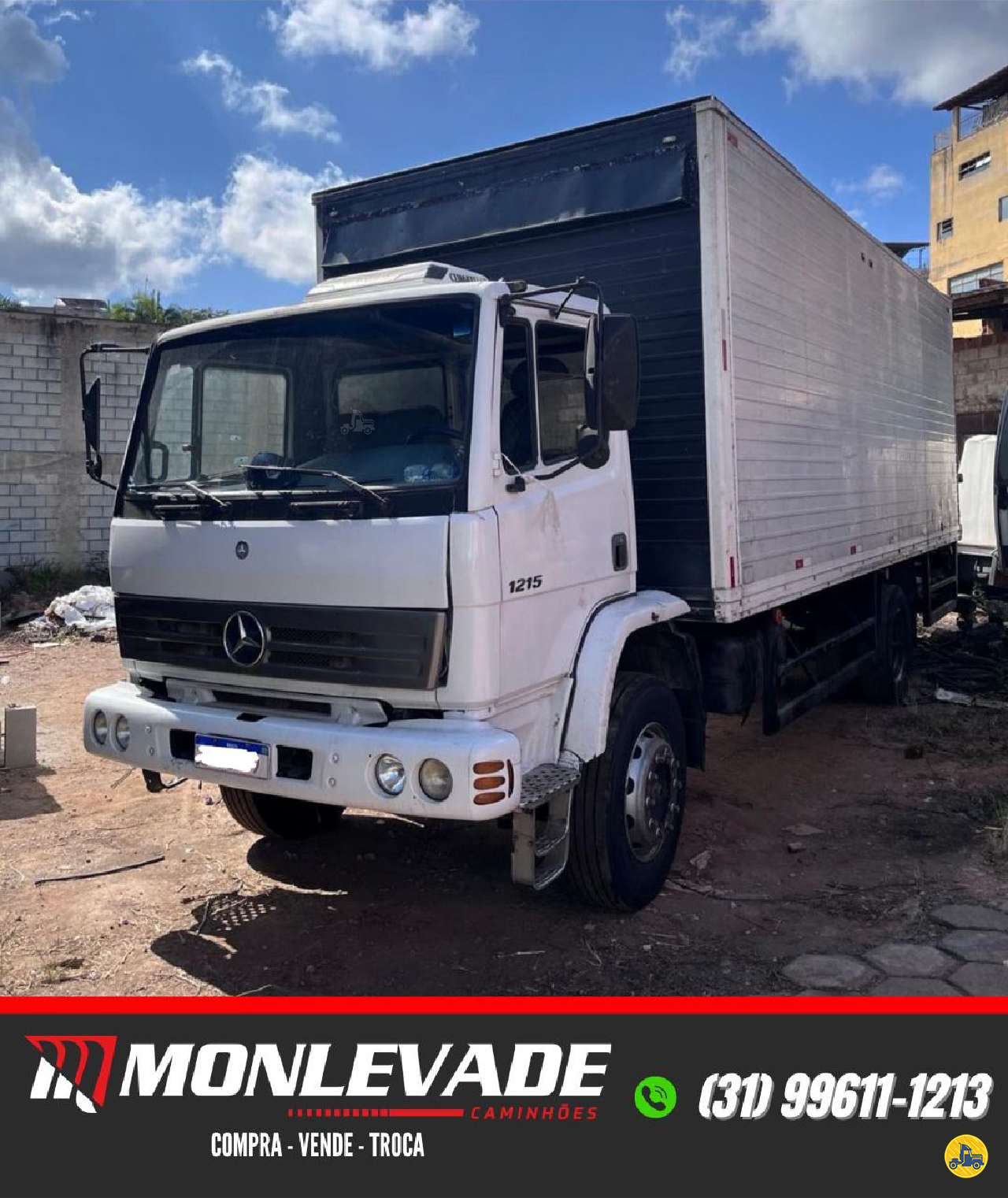 CAMINHAO MERCEDES-BENZ MB 1215 Baú Gancheiro Toco 4x2 Monlevade Caminhões JOAO MONLEVADE MINAS GERAIS MG