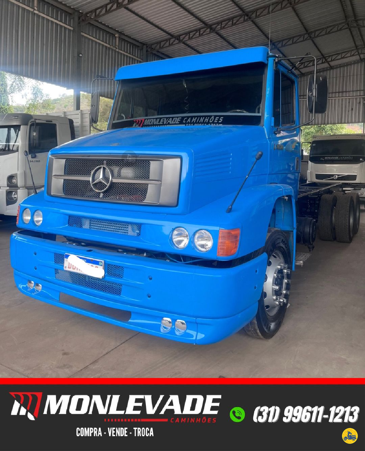 CAMINHAO MERCEDES-BENZ MB 1620 Chassis Truck 6x2 Monlevade Caminhões JOAO MONLEVADE MINAS GERAIS MG