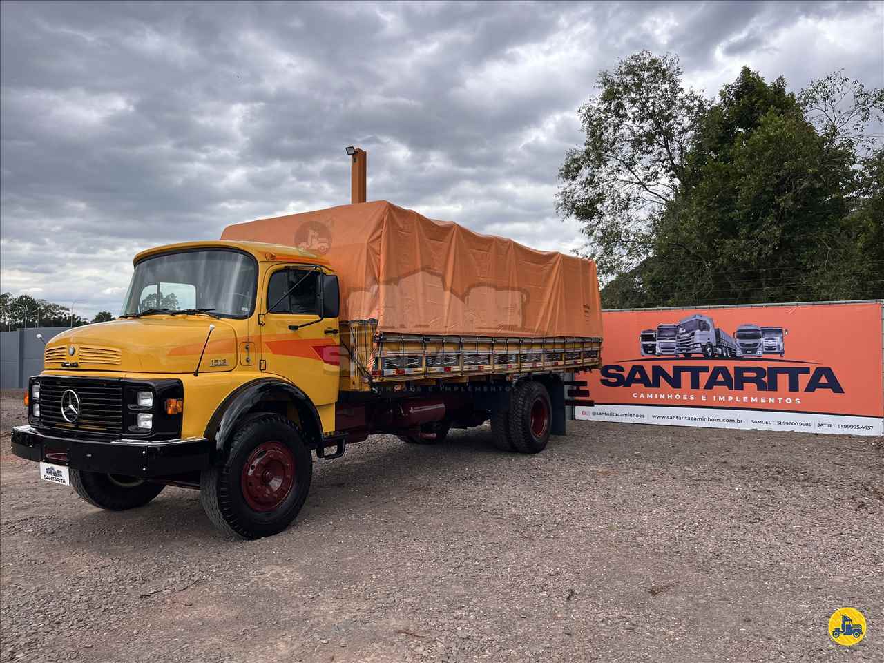 CAMINHAO MERCEDES-BENZ MB 1513 Carga Seca Toco 4x2 Santa Rita Caminhões FAZENDA VILANOVA RIO GRANDE DO SUL RS