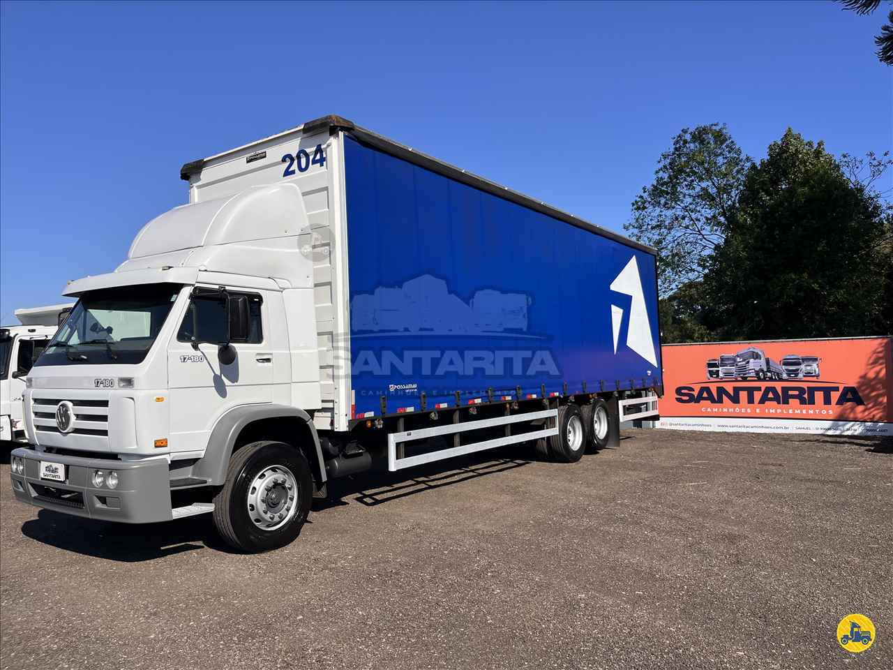 CAMINHAO VOLKSWAGEN VW 17180 Baú Sider Truck 6x2 Santa Rita Caminhões FAZENDA VILANOVA RIO GRANDE DO SUL RS