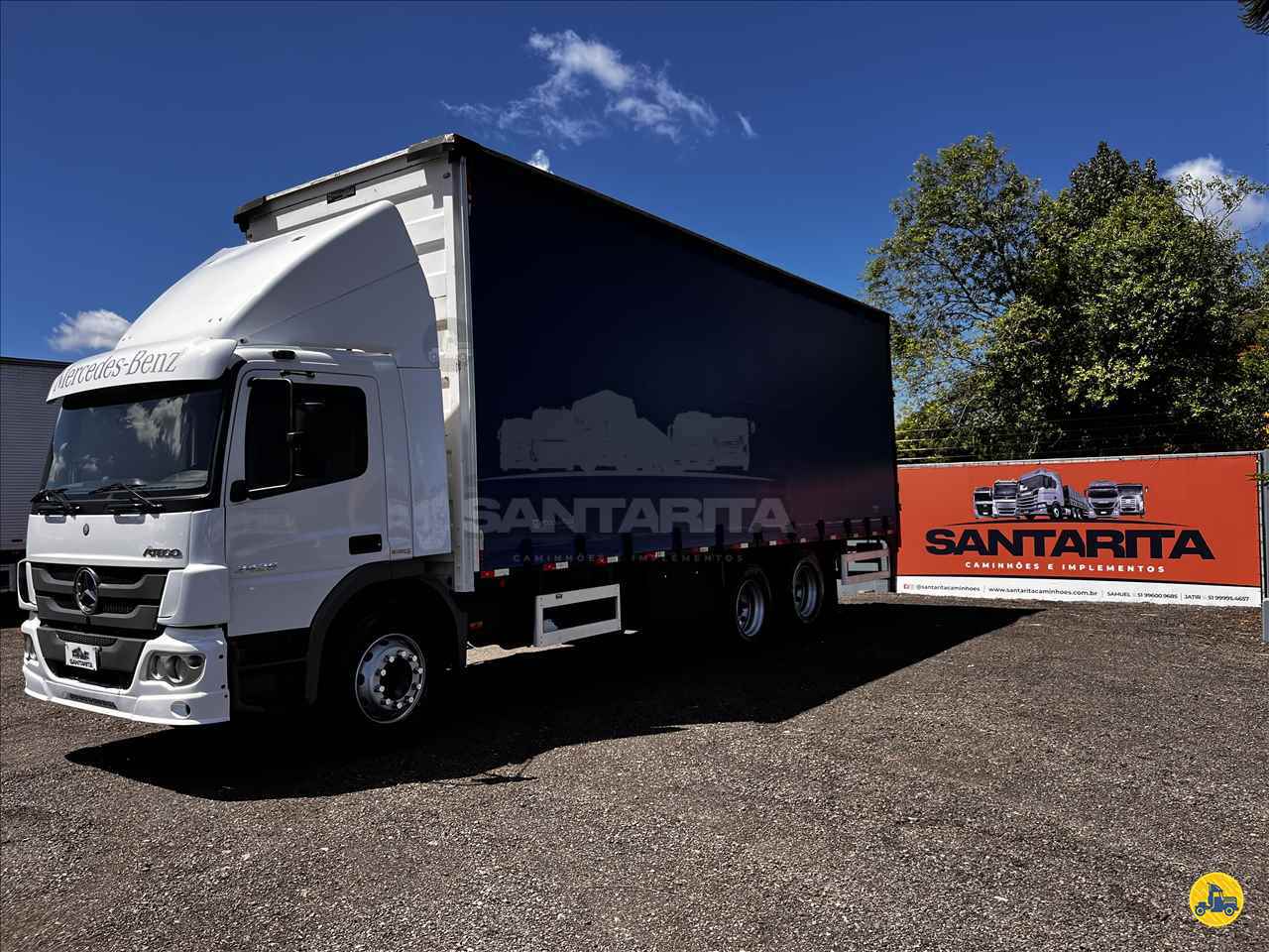 CAMINHAO MERCEDES-BENZ MB 2426 Baú Sider Truck 6x2 Santa Rita Caminhões FAZENDA VILANOVA RIO GRANDE DO SUL RS