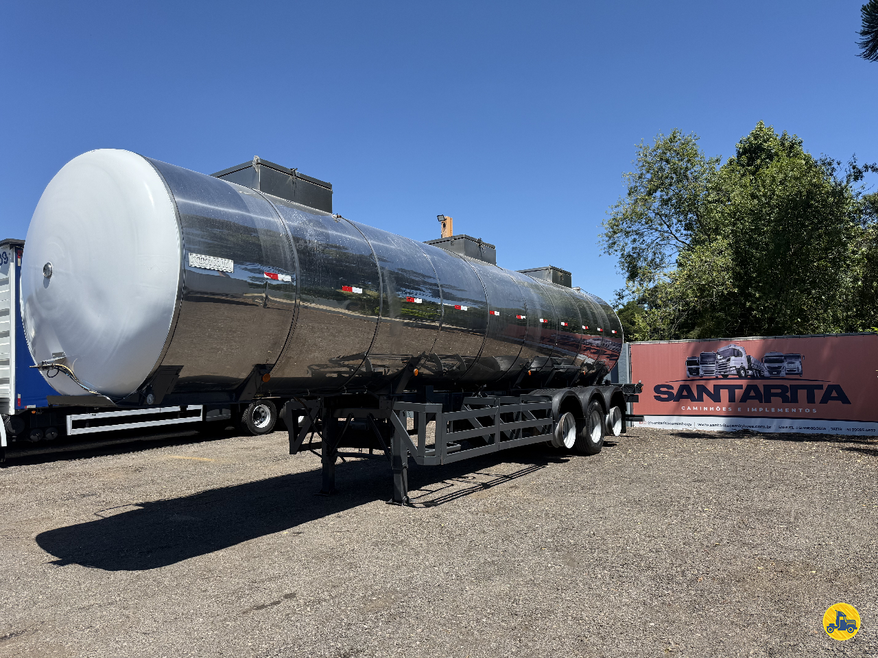 CARRETA SEMI-REBOQUE TANQUE AÇO Santa Rita Caminhões FAZENDA VILANOVA RIO GRANDE DO SUL RS