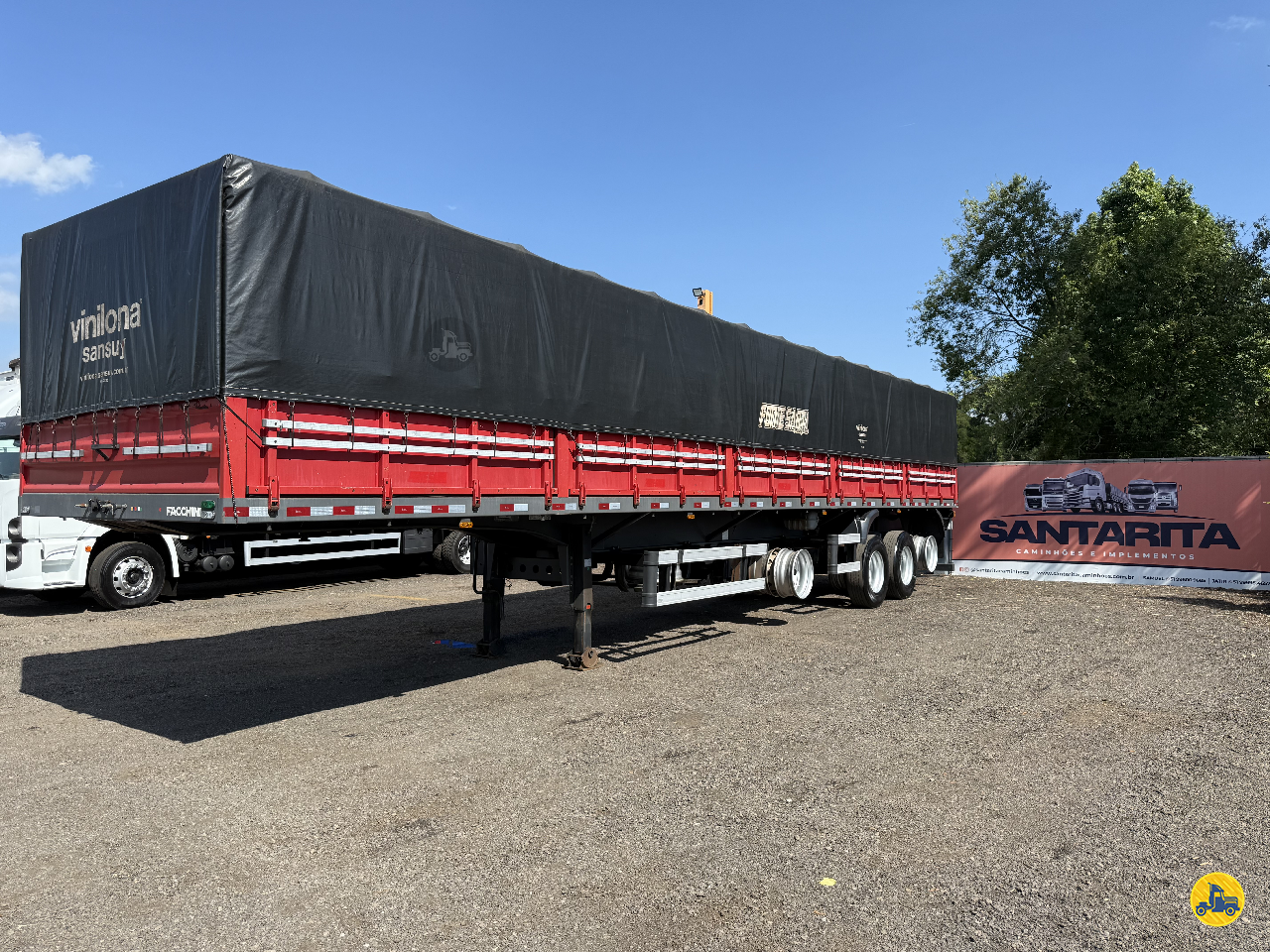 CARRETA SEMI-REBOQUE GRANELEIRO Santa Rita Caminhões FAZENDA VILANOVA RIO GRANDE DO SUL RS