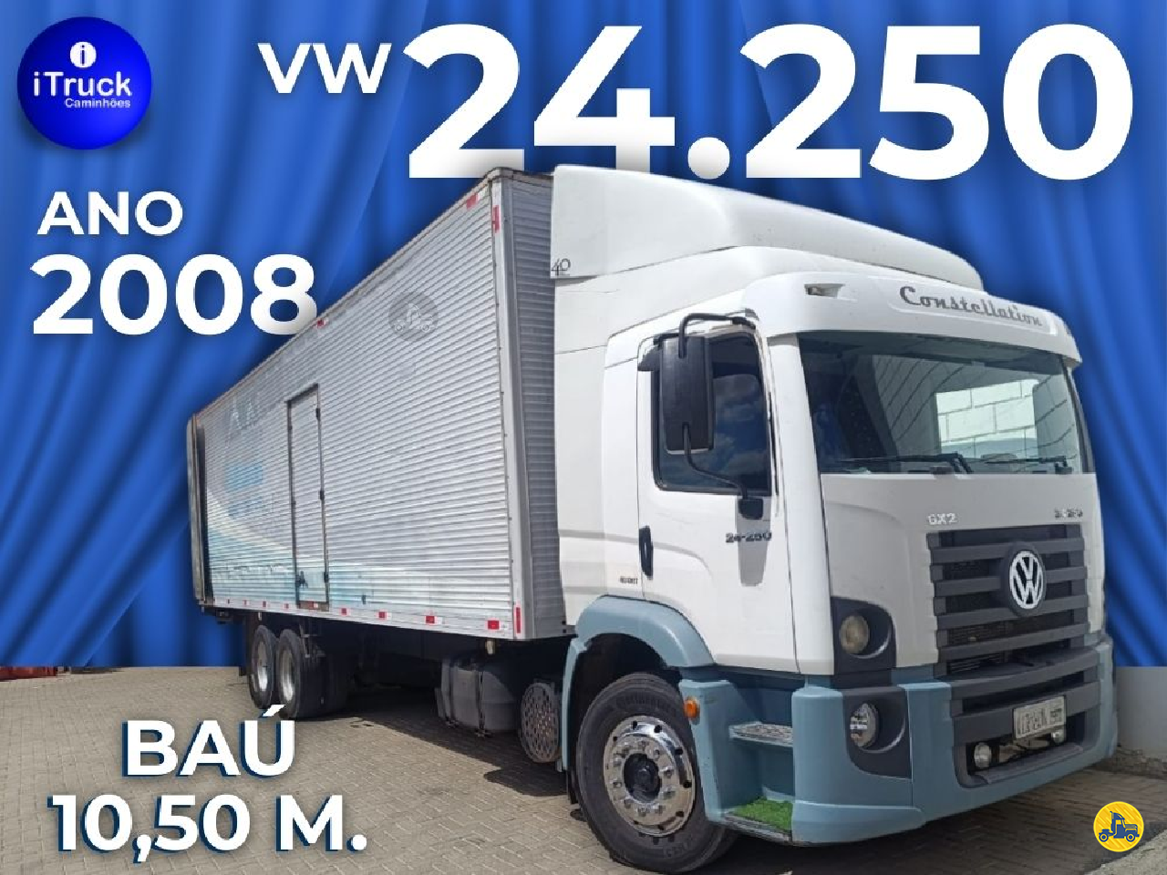 CAMINHAO VOLKSWAGEN VW 24250 Baú Furgão Truck 6x2 iTruck Caminhões VITORIA ESPÍRITO SANTO ES