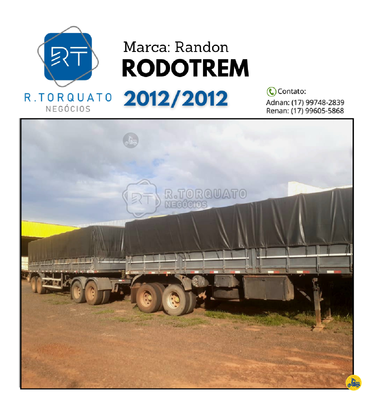CARRETA RODOTREM GRANELEIRO R.Torquato Negócios São José do Rio Preto SÃO PAULO SP