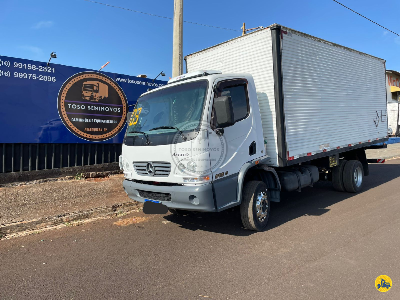CAMINHAO MERCEDES-BENZ MB 915 Baú Furgão 3/4 4x2 Toso Caminhões ARARAQUARA SÃO PAULO SP
