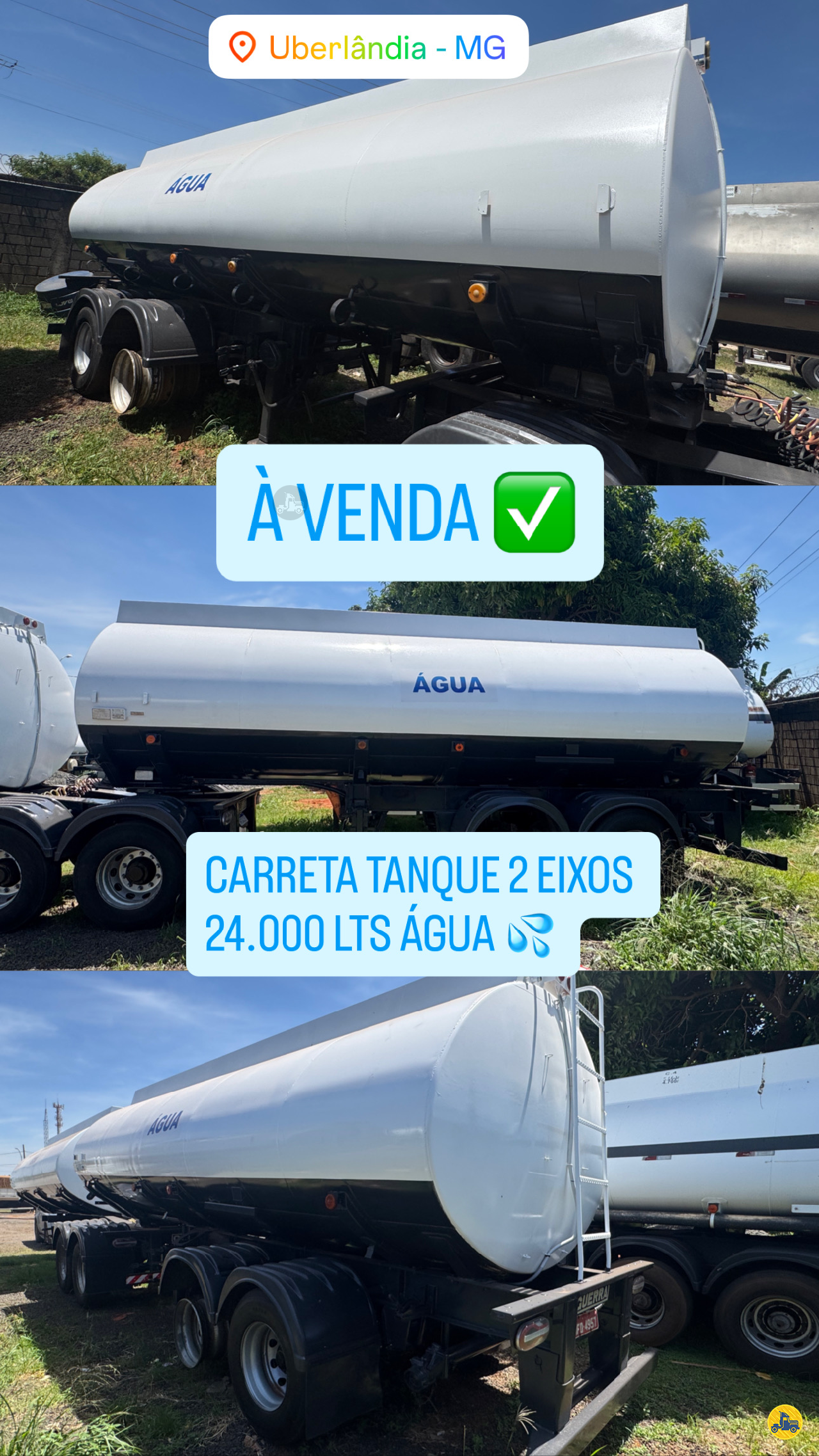 TANQUE AÇO de MAG Carretas