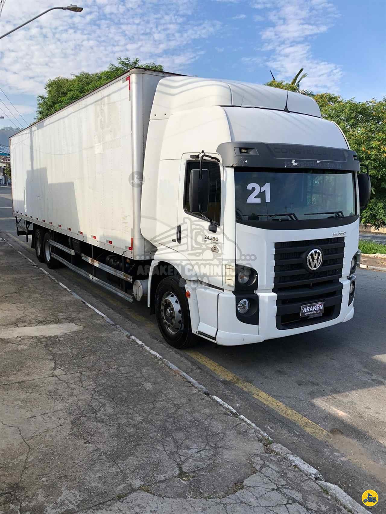 CAMINHAO VOLKSWAGEN VW 24280 Baú Furgão Truck 6x2 Araken Caminhões e Cia CAJAMAR SÃO PAULO SP