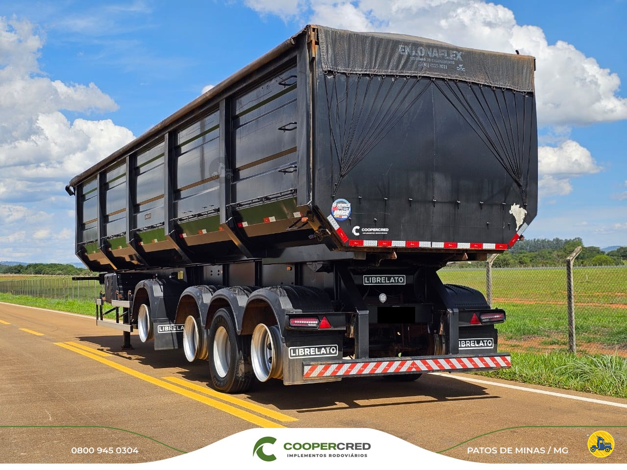 CARRETA SEMI-REBOQUE BASCULANTE Cooper Cred Implementos Rodoviários MG PATOS DE MINAS MINAS GERAIS MG