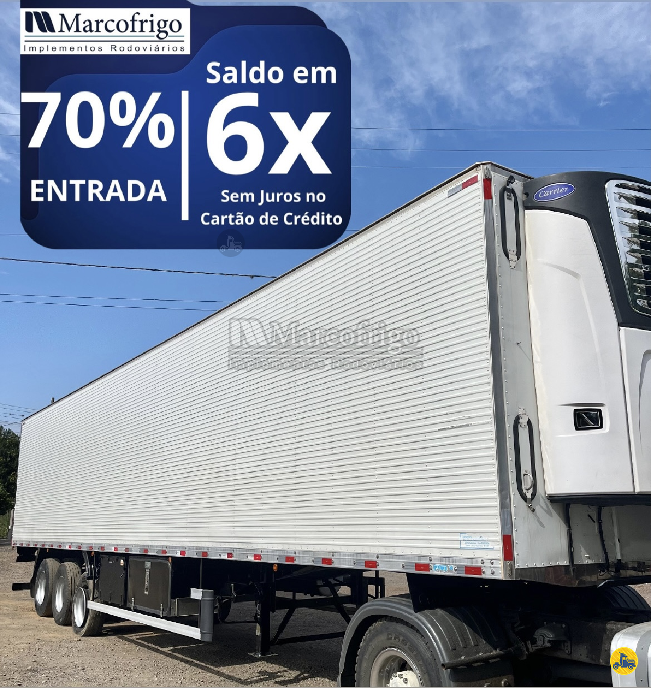 CARRETA SEMI-REBOQUE FRIGORIFICO Marcofrigo Implementos Rodoviários CONCORDIA SANTA CATARINA SC