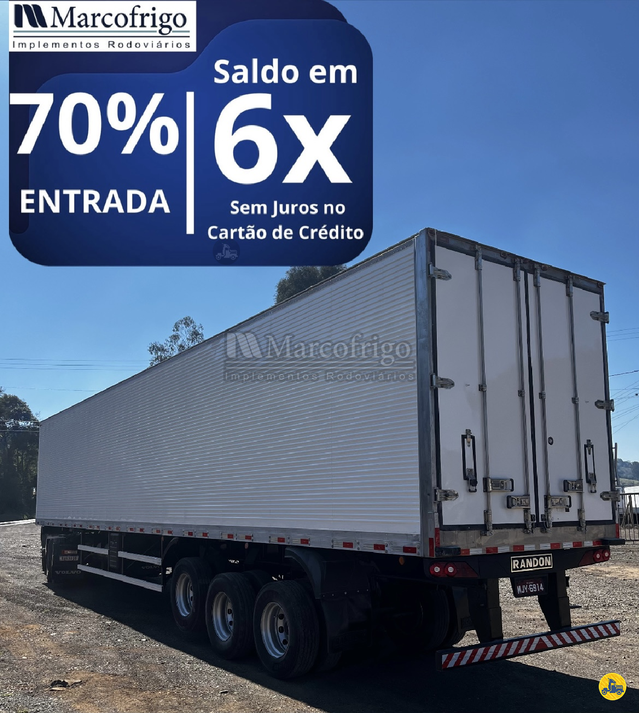 CARRETA SEMI-REBOQUE FRIGORIFICO Marcofrigo Implementos Rodoviários CONCORDIA SANTA CATARINA SC