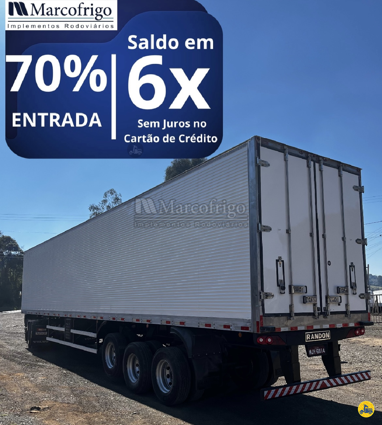 CARRETA SEMI-REBOQUE FRIGORIFICO Marcofrigo Implementos Rodoviários CONCORDIA SANTA CATARINA SC