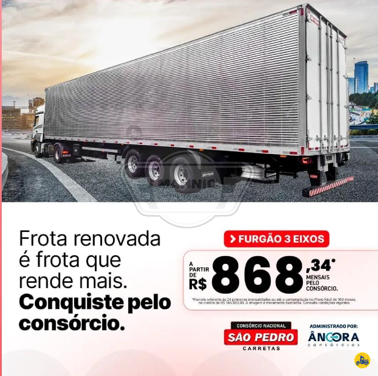 Consórcio São Pedro de Furgão 3 eixos! - Mahnic Multimarcas