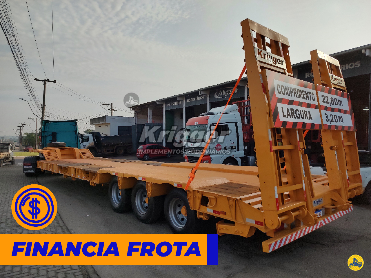 CARRETA SEMI-REBOQUE PRANCHA Reta Krigger Implementos Rodoviários GUAIBA RIO GRANDE DO SUL RS