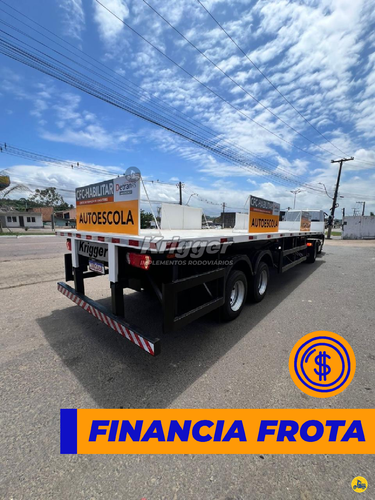 CARRETA SEMI-REBOQUE AUTO ESCOLA Krigger Implementos Rodoviários GUAIBA RIO GRANDE DO SUL RS