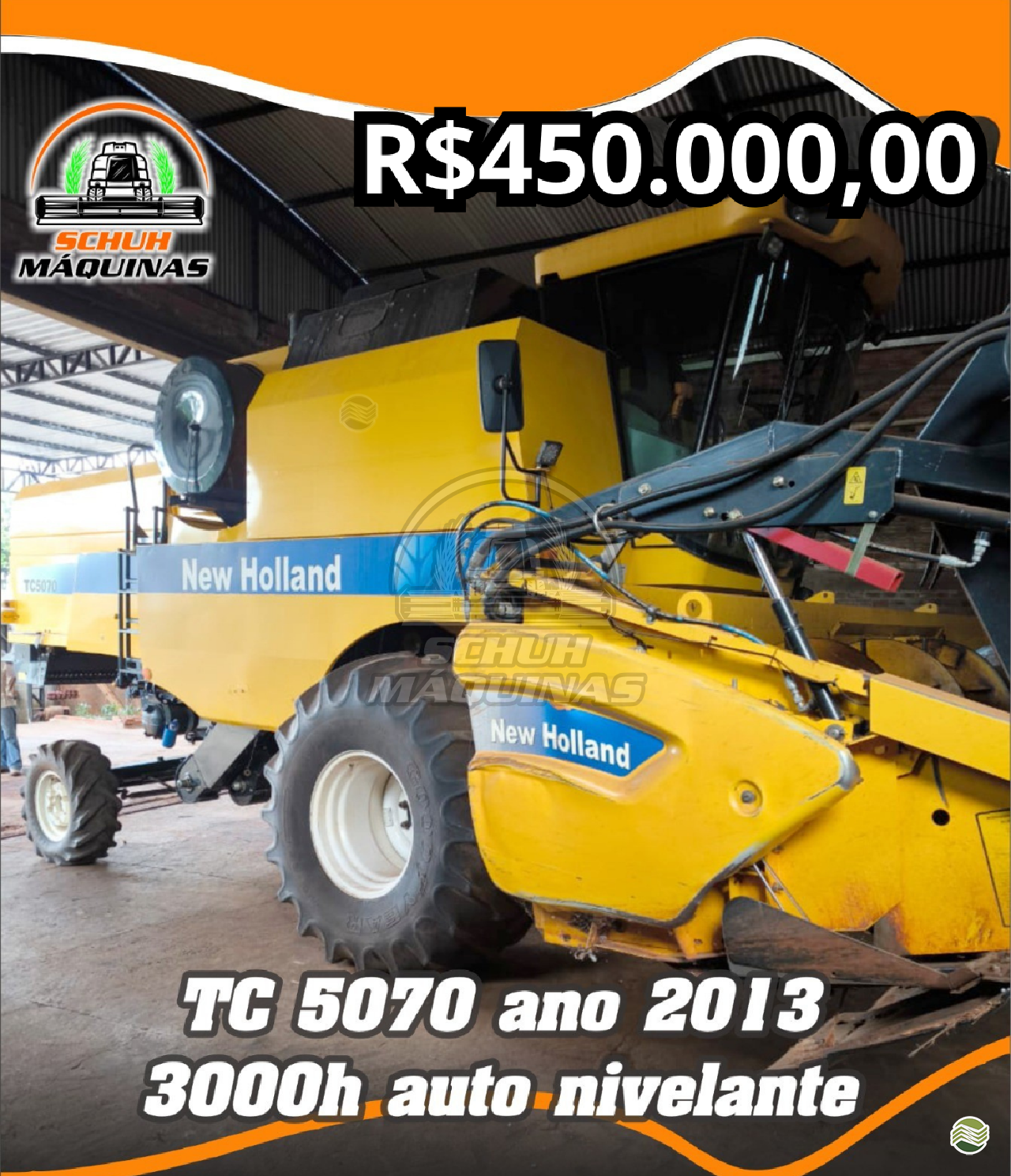 COLHEITADEIRA NEW HOLLAND TC 5070 Schuh Máquinas MARECHAL CANDIDO RONDON PARANÁ PR