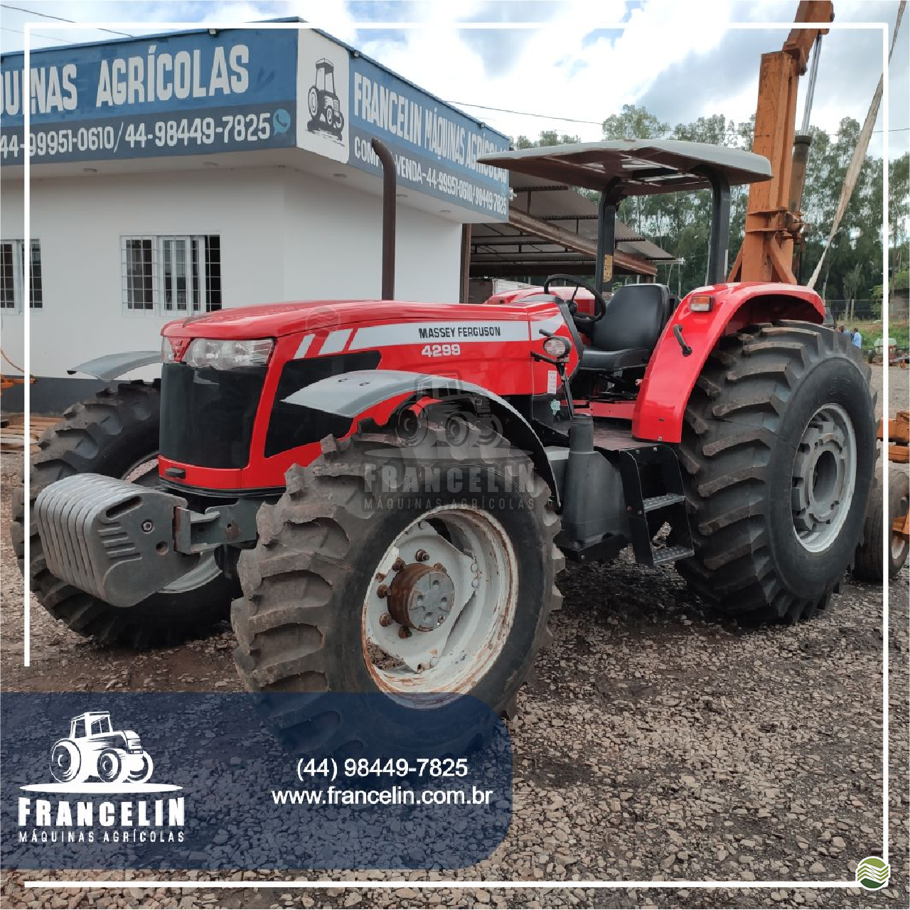 TRATOR MASSEY FERGUSON MF 4299 Tração 4x4 Francelin Máquinas Agrícolas UMUARAMA PARANÁ PR