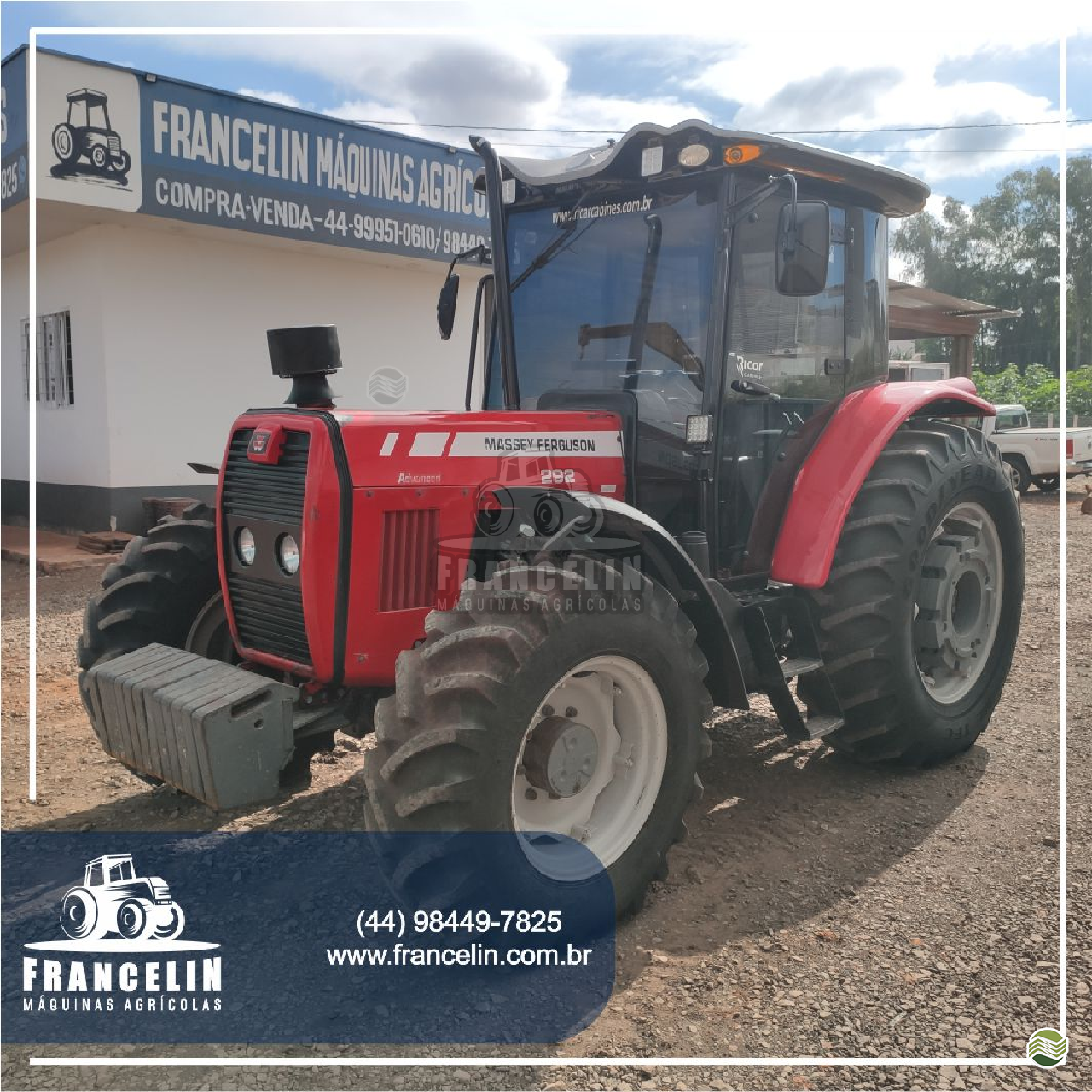TRATOR MASSEY FERGUSON MF 292 Tração 4x4 Francelin Máquinas Agrícolas UMUARAMA PARANÁ PR