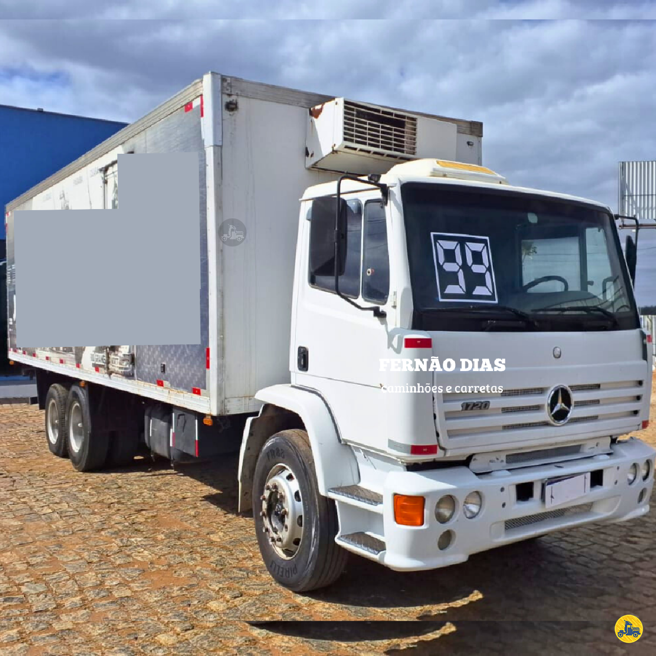 CAMINHAO MERCEDES-BENZ MB 1720 Baú Furgão Truck 6x2 Fernão Dias Caminhões  ESTIVA MINAS GERAIS MG