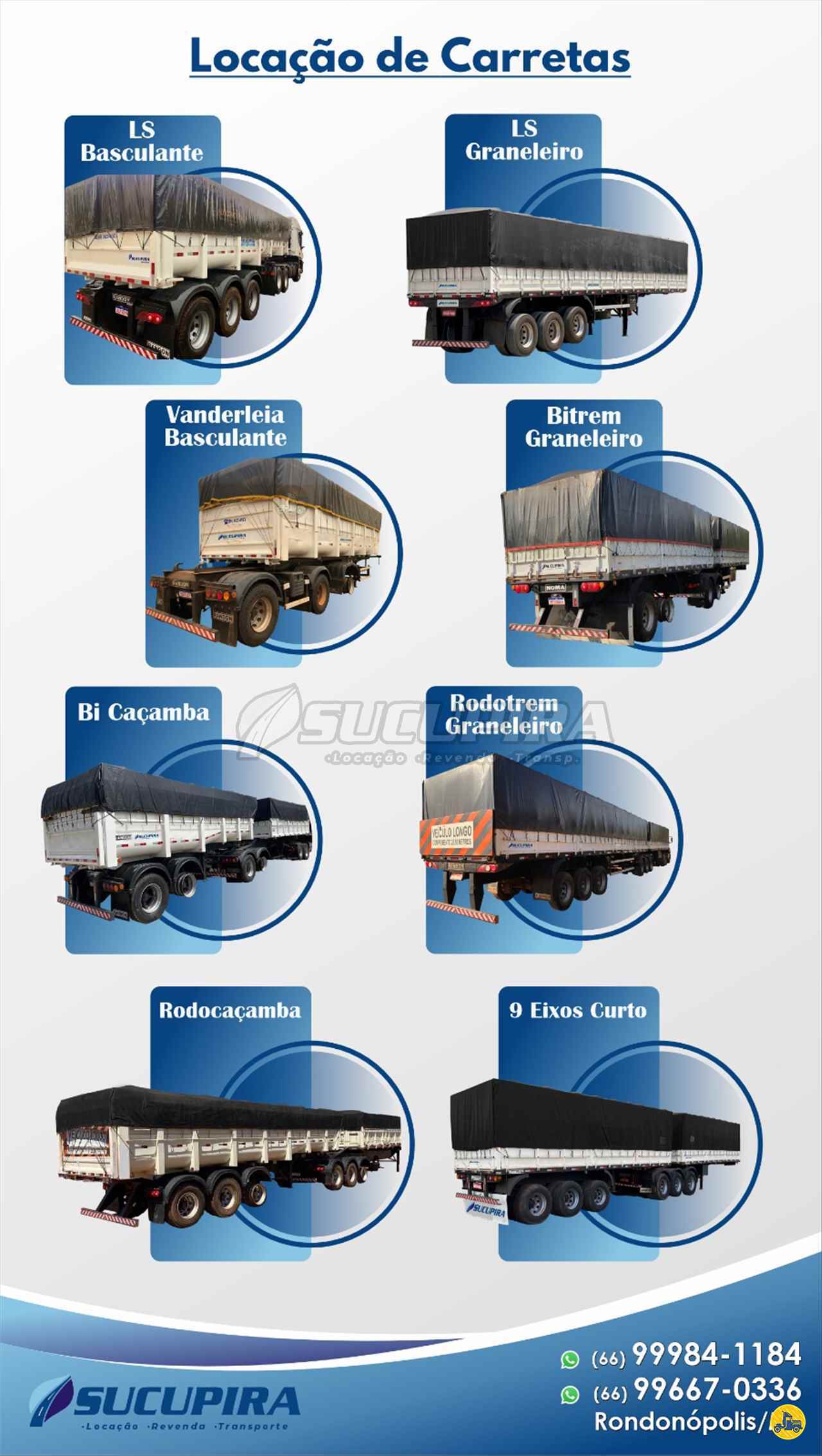 CARRETA BITREM GRANELEIRO Sucupira Carretas RONDONOPOLIS MATO GROSSO MT