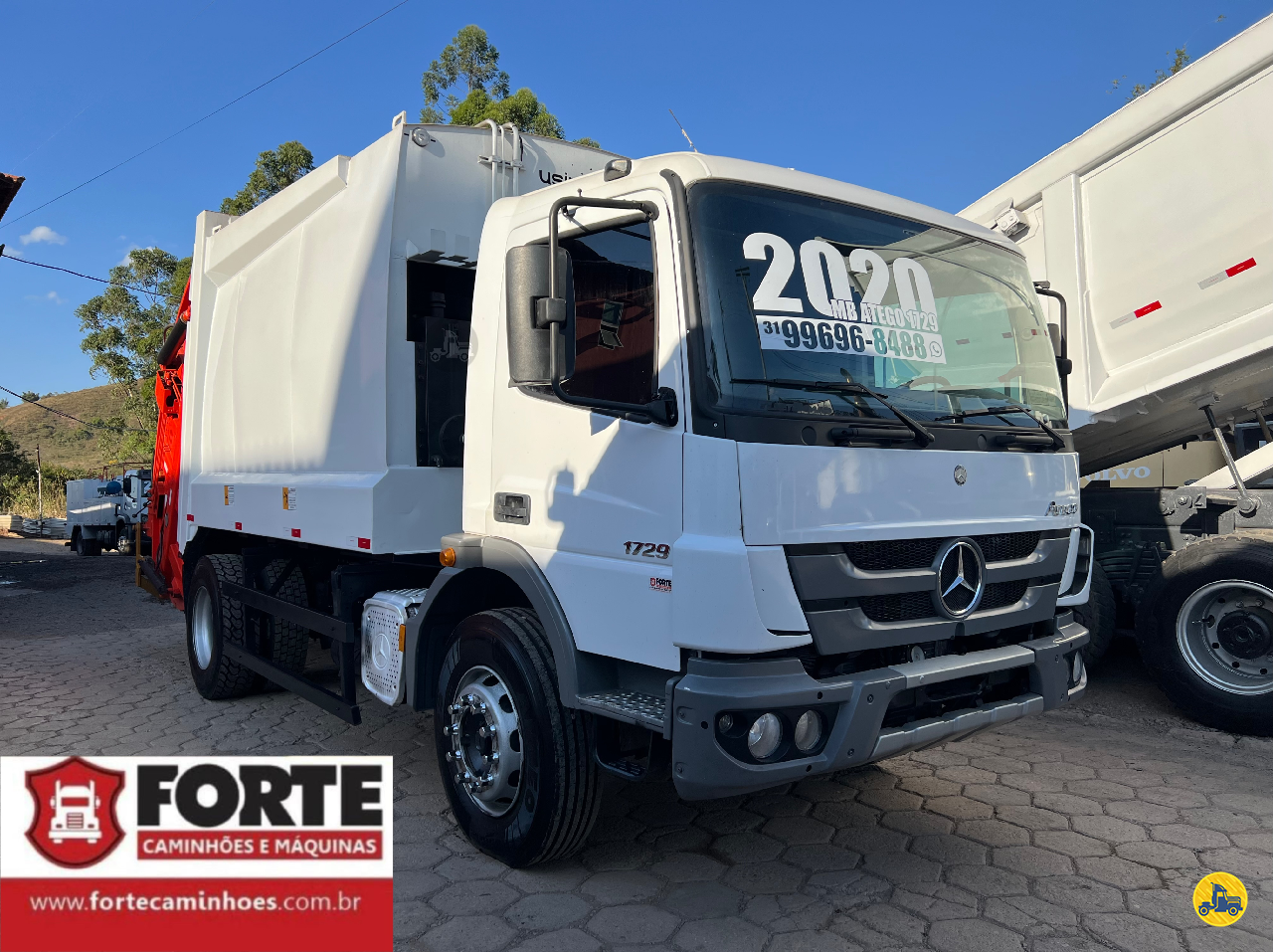 CAMINHAO MERCEDES-BENZ MB 1729 Coletor de Lixo Toco 4x2 Forte Caminhões MG JOAO MONLEVADE MINAS GERAIS MG