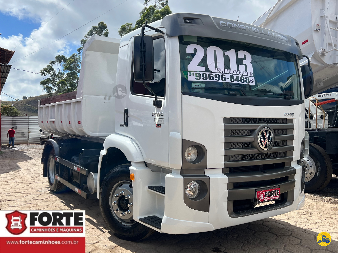 CAMINHAO VOLKSWAGEN VW 13190 Caçamba Basculante Toco 4x2 Forte Caminhões MG JOAO MONLEVADE MINAS GERAIS MG