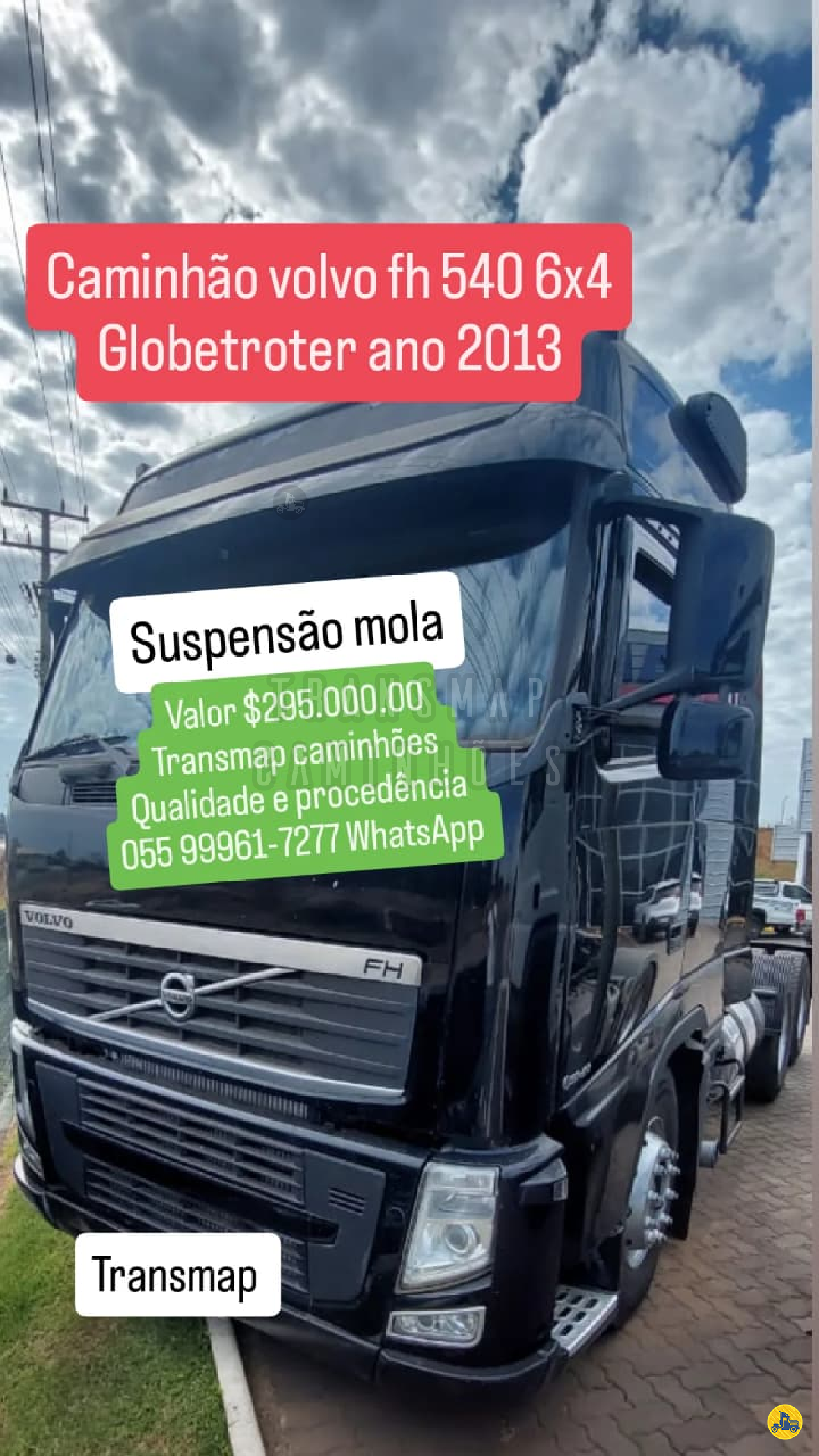 CAMINHAO VOLVO VOLVO FH 540 Chassis Cavalo 6x4 Transmap Caminhões SANTA ROSA RIO GRANDE DO SUL RS