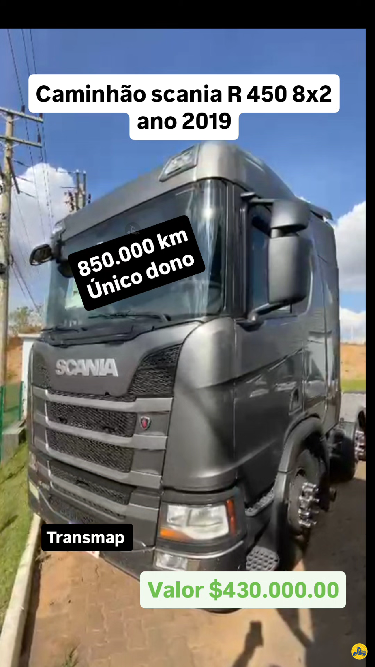CAMINHAO SCANIA SCANIA R450 Cavalo Mecânico Cavalo 8x2 Transmap Caminhões SANTA ROSA RIO GRANDE DO SUL RS