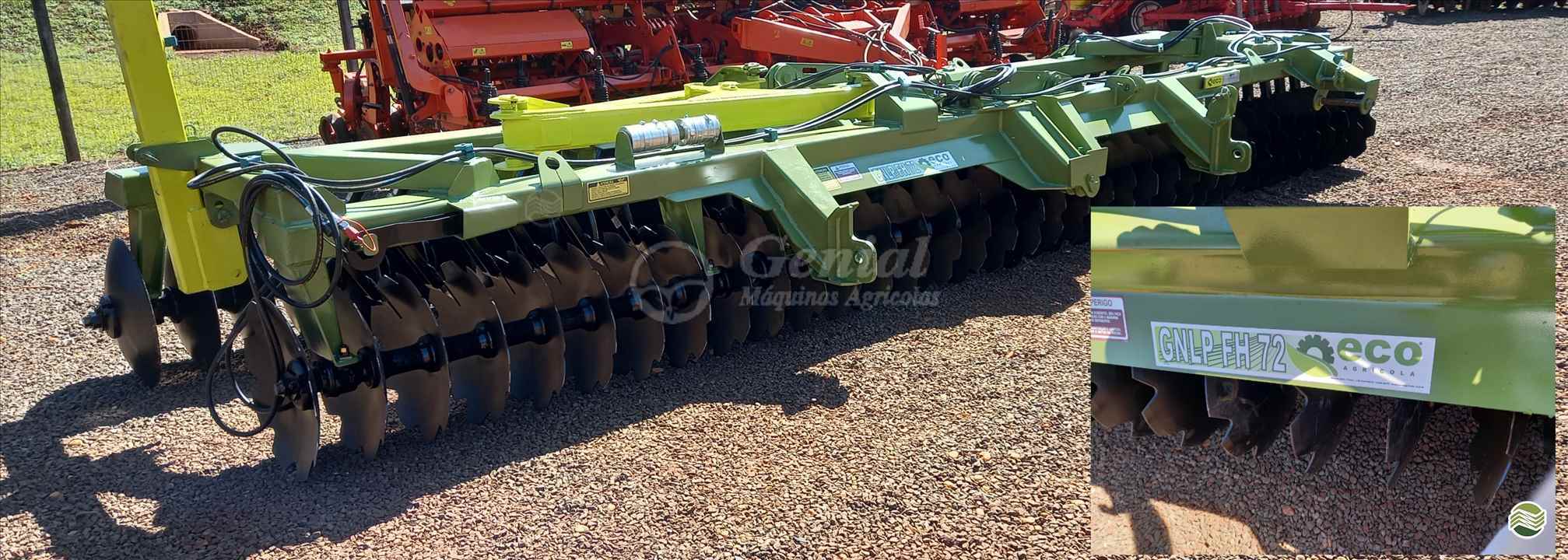 IMPLEMENTOS AGRICOLAS GRADE NIVELADORA NIVELADORA 72 DISCOS Genial Máquinas DOURADOS MATO GROSSO DO SUL MS