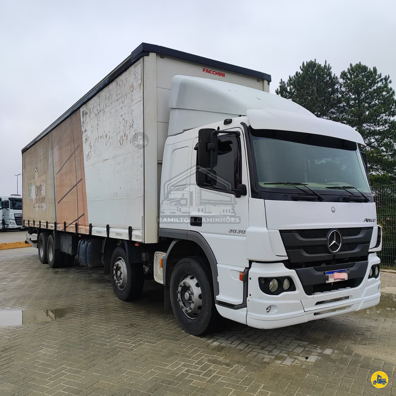 CAMINHAO MERCEDES-BENZ MB 3030 Baú Sider Cavalo 8x2 Hamilton Caminhões LIMEIRA SÃO PAULO SP