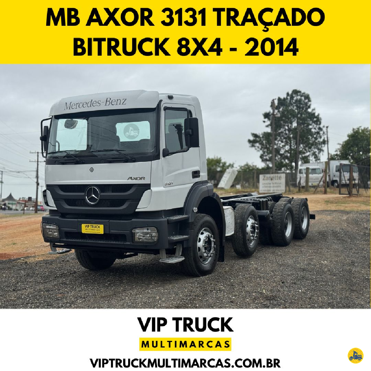 CAMINHAO MERCEDES-BENZ MB 3131 Chassis BiTruck 8x4 Vip Truck Multimarcas ICARA SANTA CATARINA SC