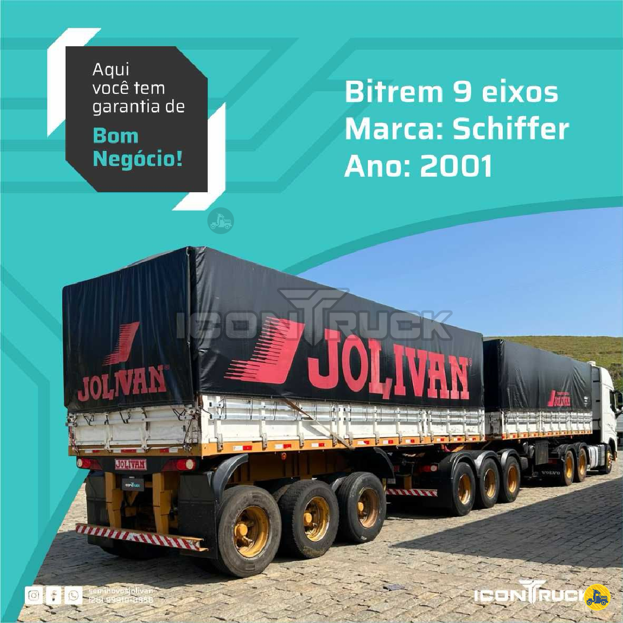 CARRETA BITREM 9 EIXOS GRANELEIRO Icontruck -  Jolivan ICONHA ESPÍRITO SANTO ES