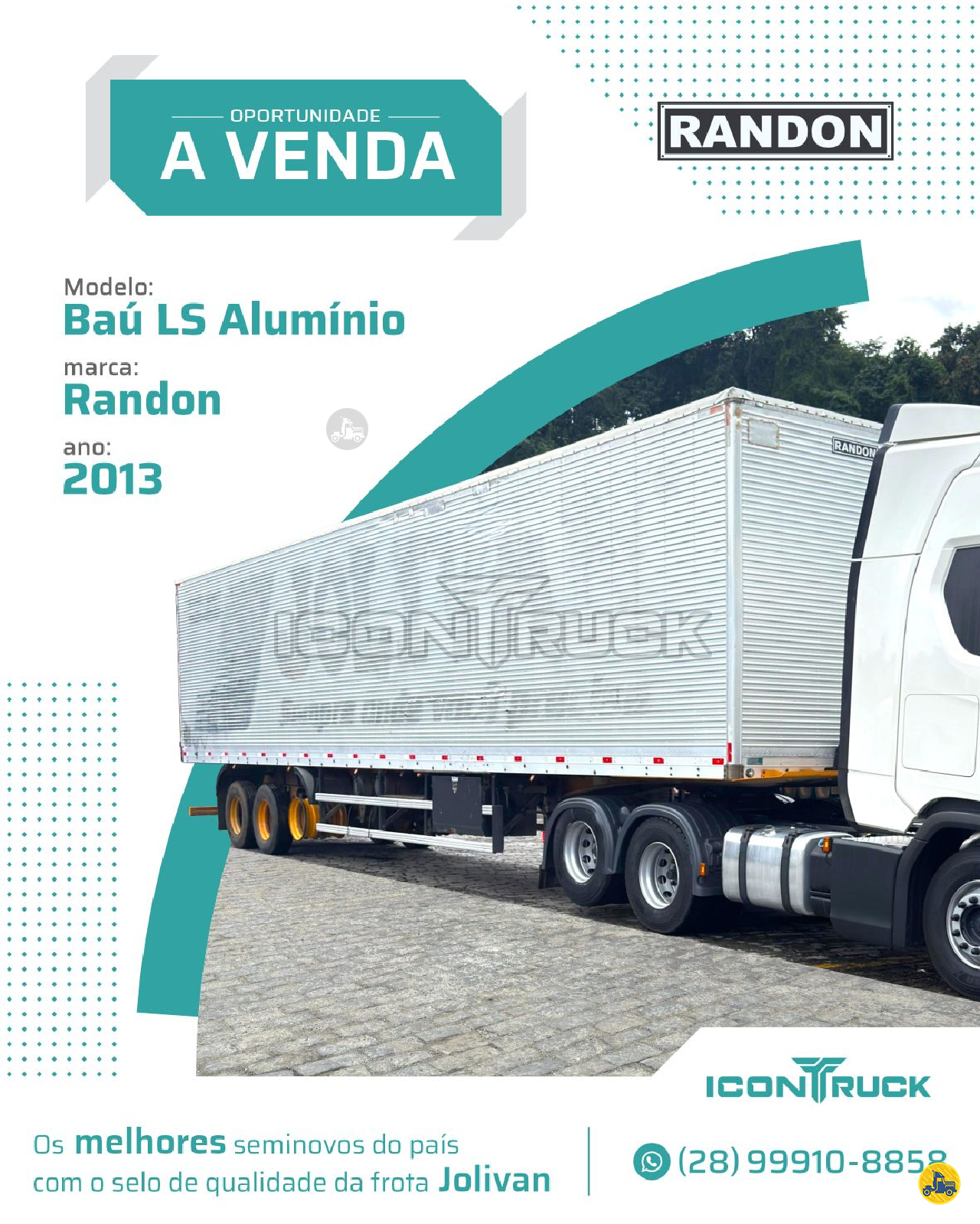 CARRETA SEMI-REBOQUE BAU FURGÃO Icontruck -  Jolivan ICONHA ESPÍRITO SANTO ES