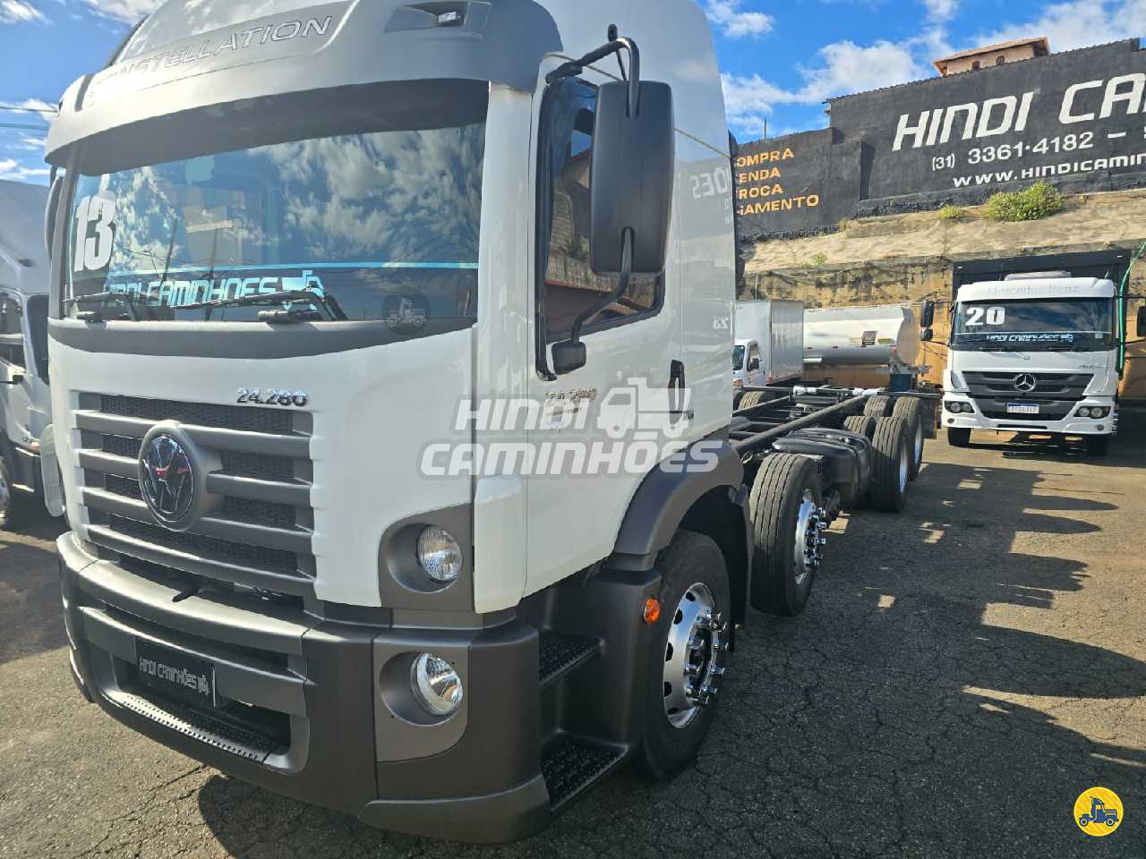 CAMINHAO VOLKSWAGEN VW 24280 Chassis BiTruck 8x2 Hindi Caminhões CONTAGEM MINAS GERAIS MG