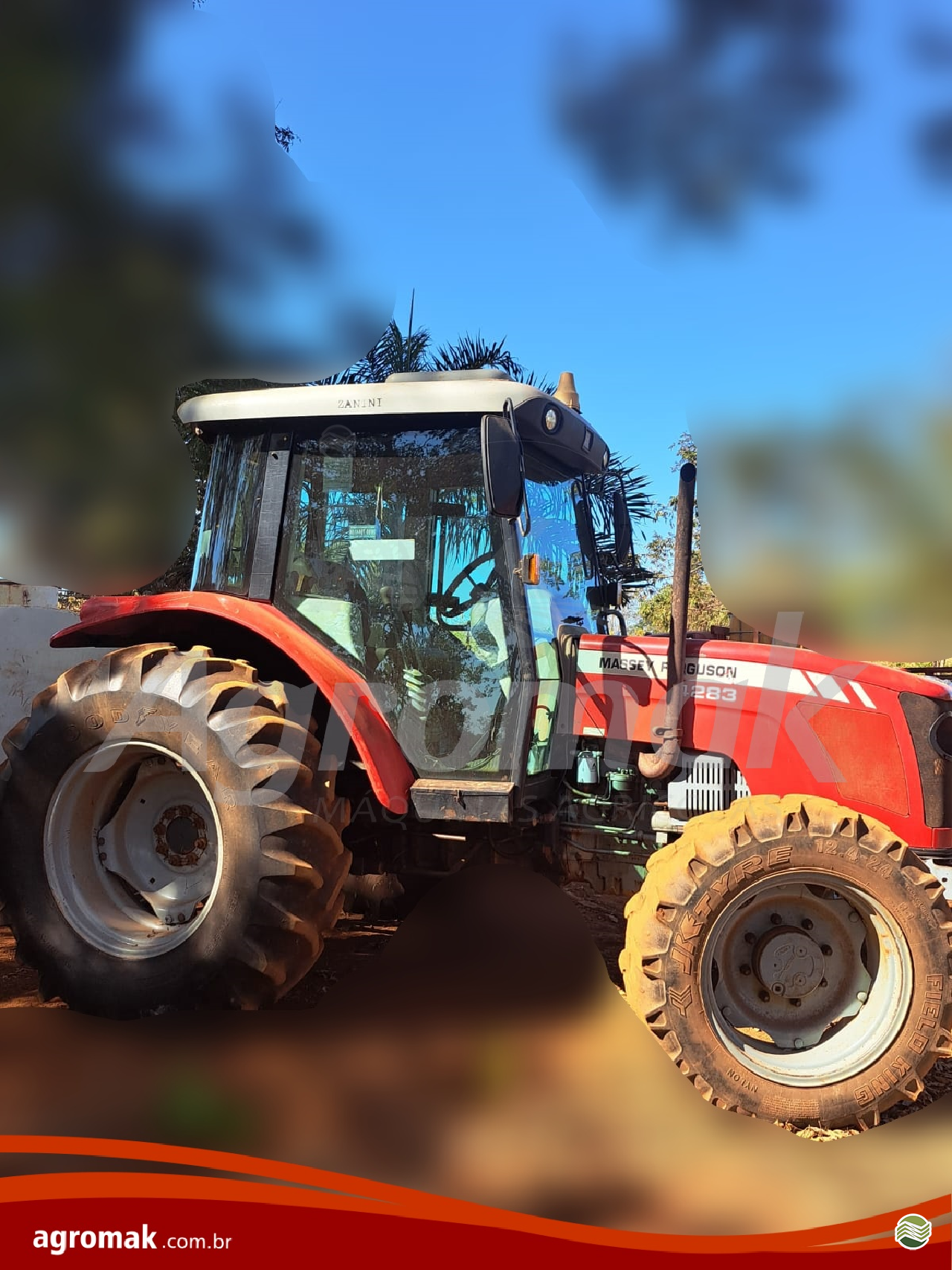 TRATOR MASSEY FERGUSON MF 4283 Tração 4x4 Agromak Máquinas Agrícolas CAMPO VERDE MATO GROSSO MT