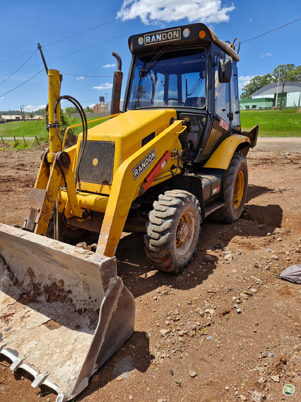 RETRO ESCAVADEIRA RANDON RD406 Tração 4x4 Patrolão Máquinas MARAVILHA SANTA CATARINA SC