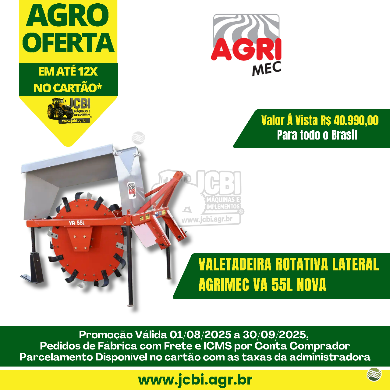 IMPLEMENTOS AGRICOLAS VALETADEIRA VALETADEIRA ROTATIVA JCBi Máquinas e Implementos Agrícolas MARACAJU MATO GROSSO DO SUL MS