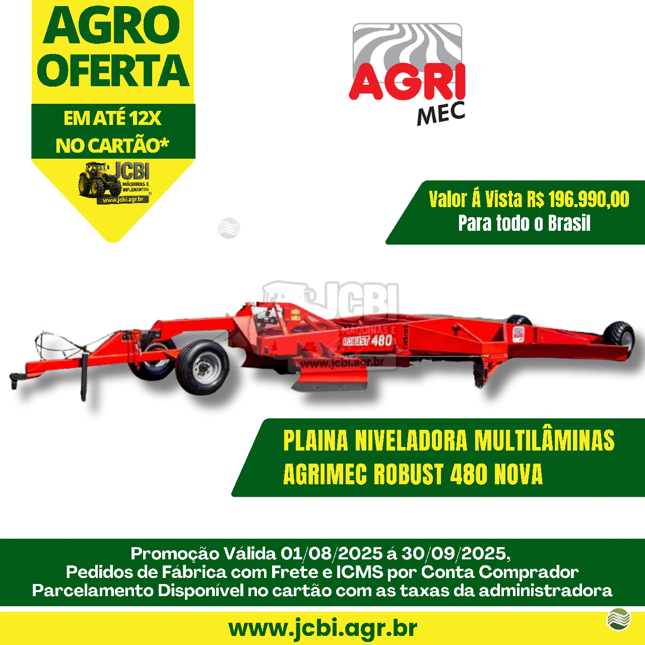 IMPLEMENTOS AGRICOLAS PLAINA NIVELADORA PLAINA DE ARRASTO JCBi Máquinas e Implementos Agrícolas MARACAJU MATO GROSSO DO SUL MS