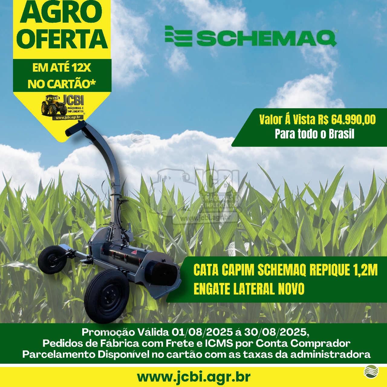 IMPLEMENTOS AGRICOLAS ENSILADEIRA COLHEDORA DE CAPIM JCBi Máquinas e Implementos Agrícolas MARACAJU MATO GROSSO DO SUL MS