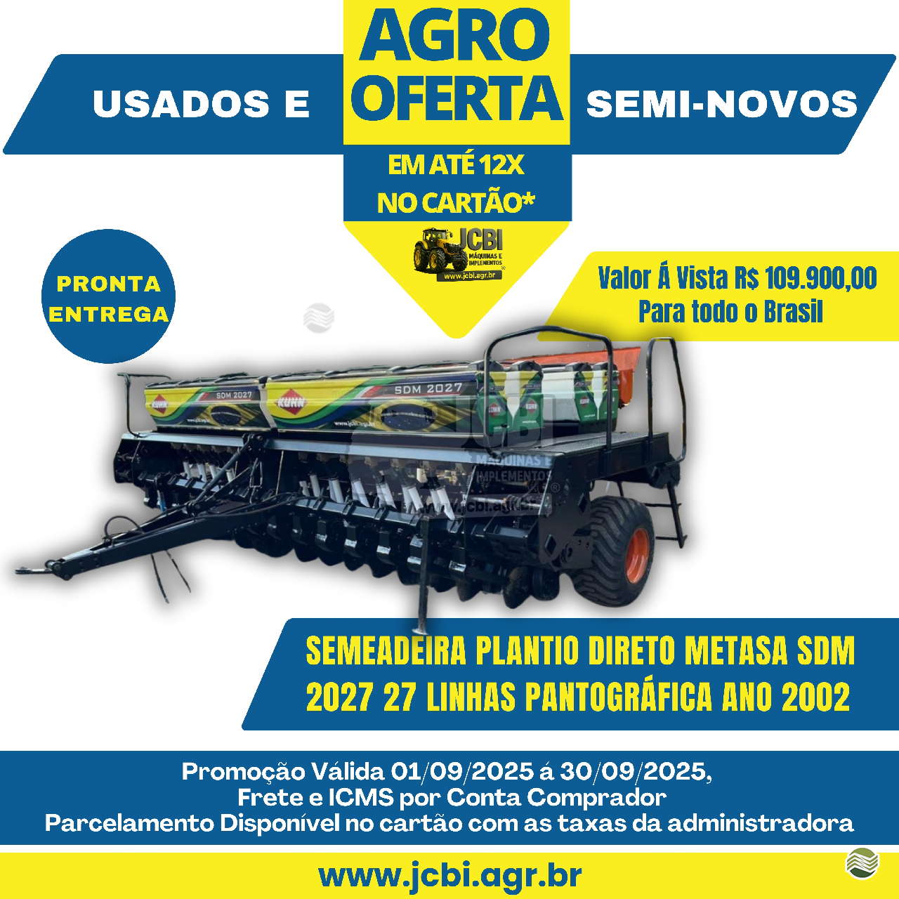 SEMEADEIRA METASA SDM 2227 JCBi Máquinas e Implementos Agrícolas MARACAJU MATO GROSSO DO SUL MS