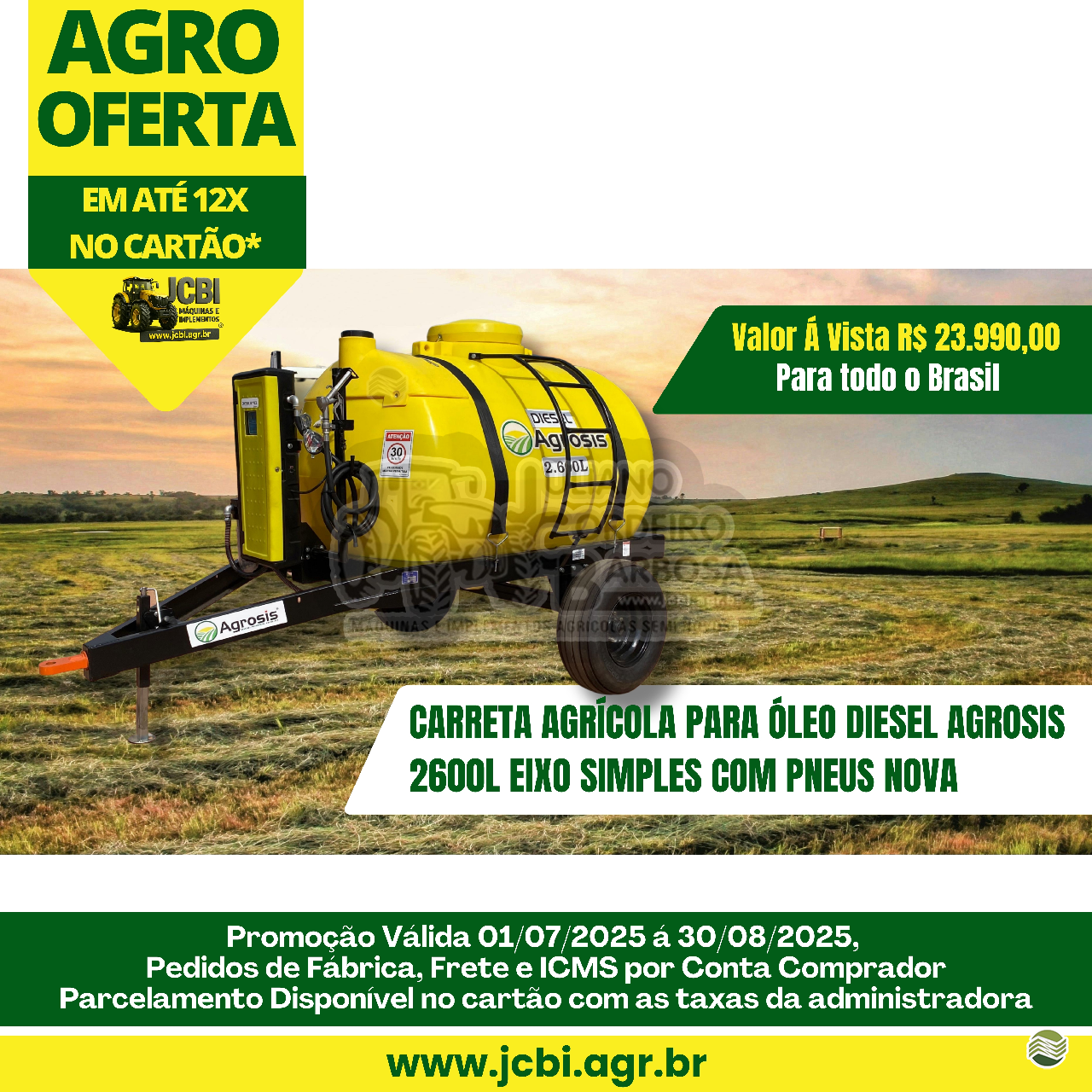 TANQUE 2600 LITROS de JCBi Máquinas e Implementos Agrícolas