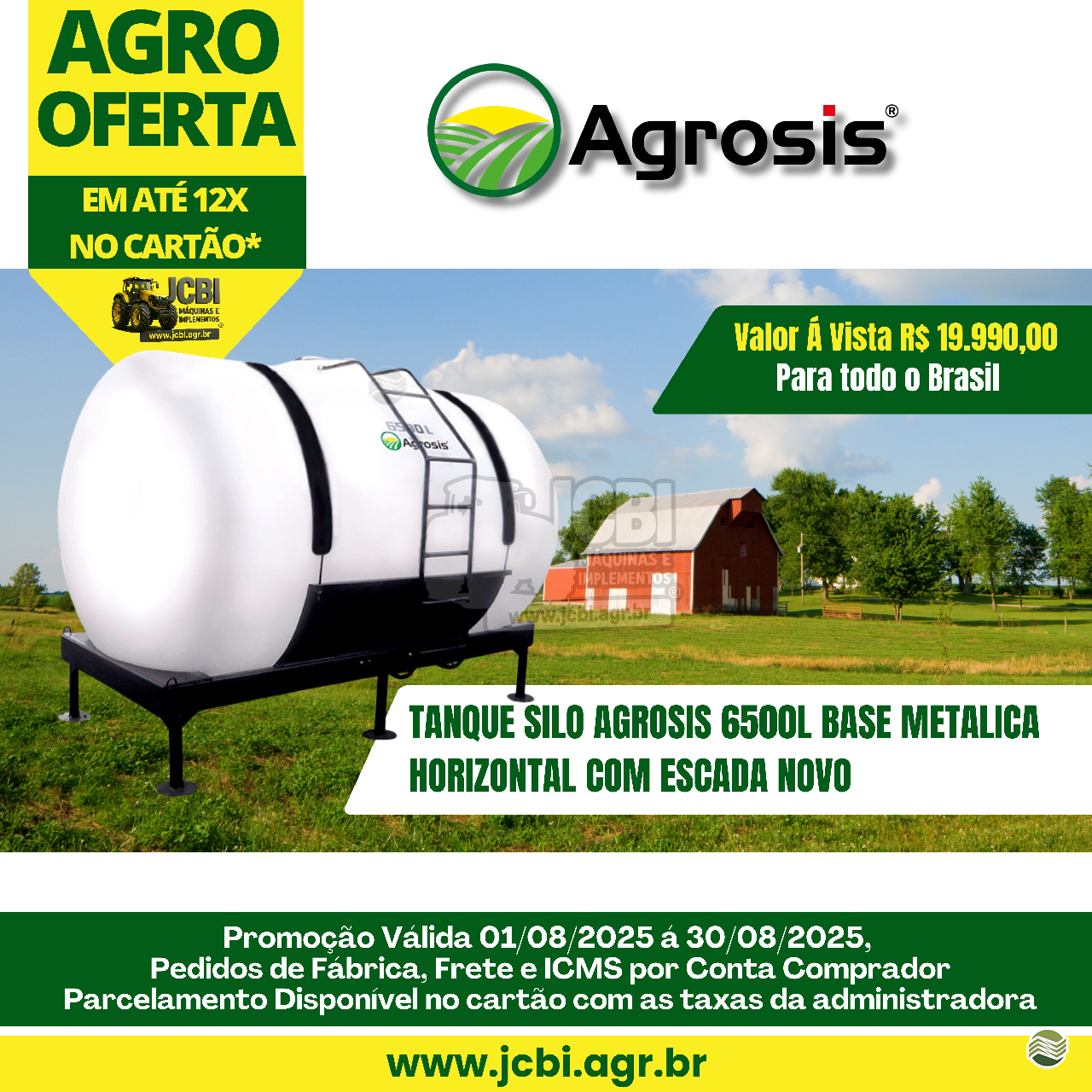 TANQUE 6500 LITROS de JCBi Máquinas e Implementos Agrícolas