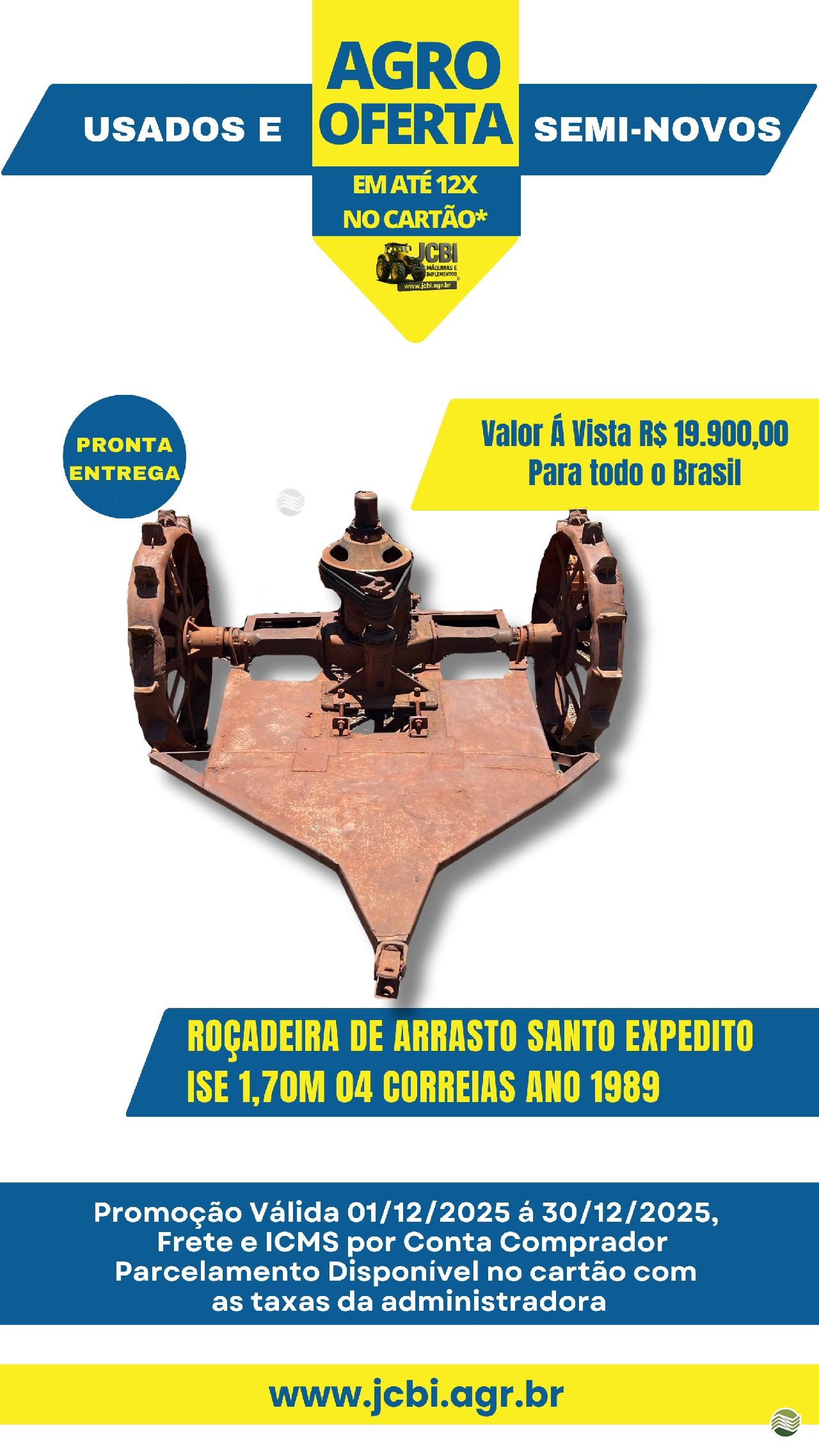 IMPLEMENTOS AGRICOLAS ROCADEIRA ROCADEIRA ARRASTO JCBi Máquinas e Implementos Agrícolas MARACAJU MATO GROSSO DO SUL MS
