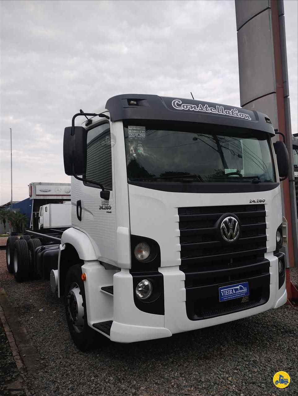 CAMINHAO VOLKSWAGEN VW 24280 Chassis Truck 6x2 Vieira Caminhões CURITIBA PARANÁ PR