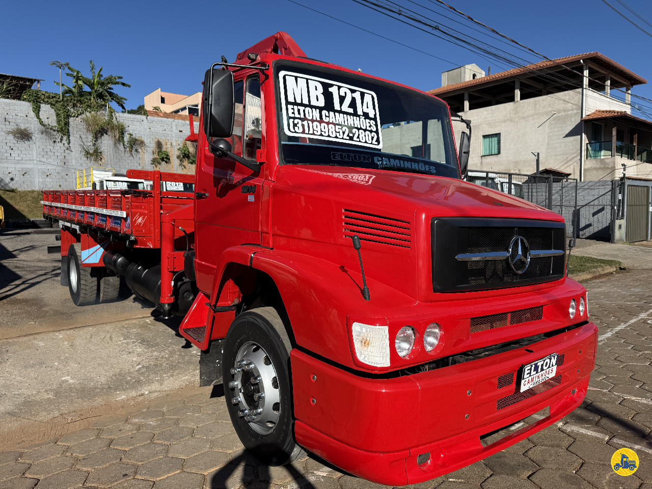 CAMINHAO MERCEDES-BENZ MB 1214 Munck Toco 4x2 Elton Caminhões JOAO MONLEVADE MINAS GERAIS MG