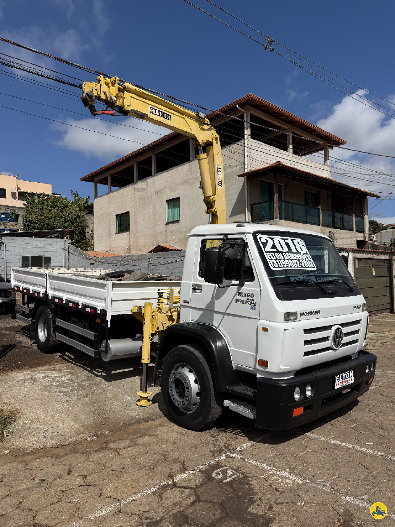 CAMINHAO VOLKSWAGEN VW 15190 Munck Toco 4x2 Elton Caminhões JOAO MONLEVADE MINAS GERAIS MG