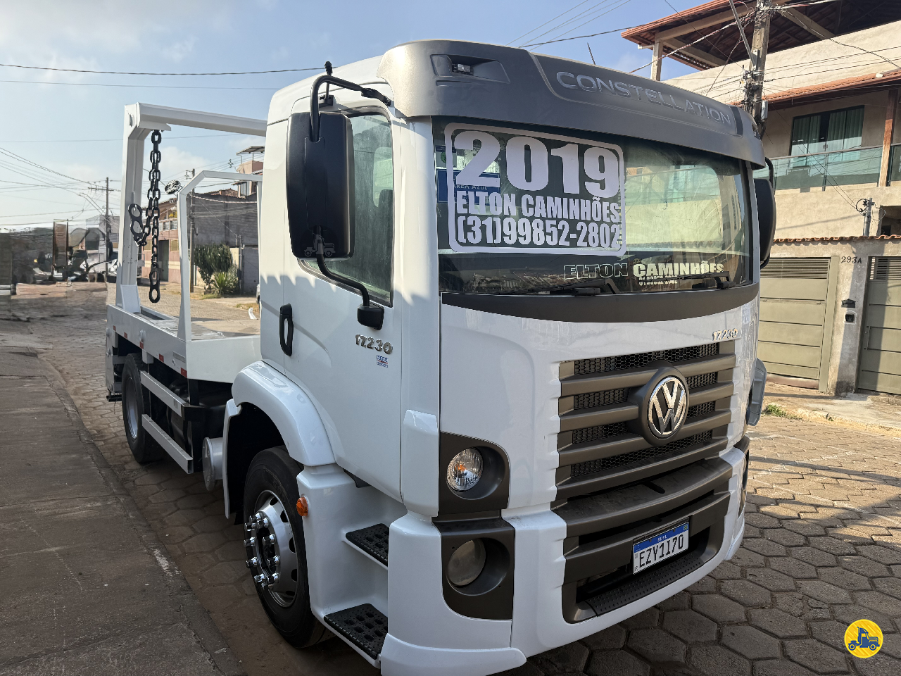 CAMINHAO VOLKSWAGEN VW 17230 Poliguindaste Toco 4x2 Elton Caminhões JOAO MONLEVADE MINAS GERAIS MG